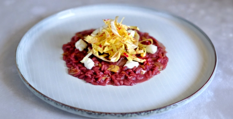 Risotto biologico all’Amarone e Castelfranco
