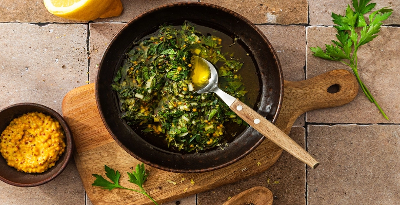 Zitronen-Olivenöl-Knoblauch-Marinade