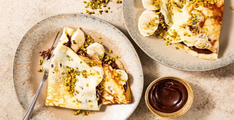 Bio-Crêpes mit süsser Füllung