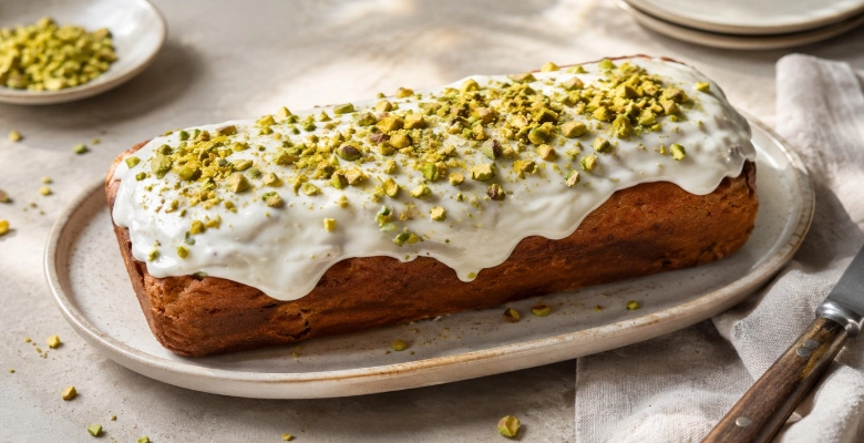 Torta al limone e pistacchi