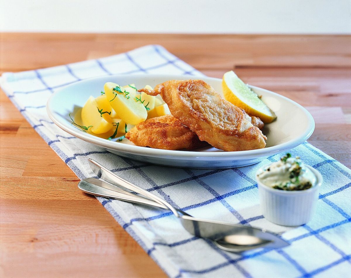 Poisson en croûte à la bière sauce au poivre vert bio Recette