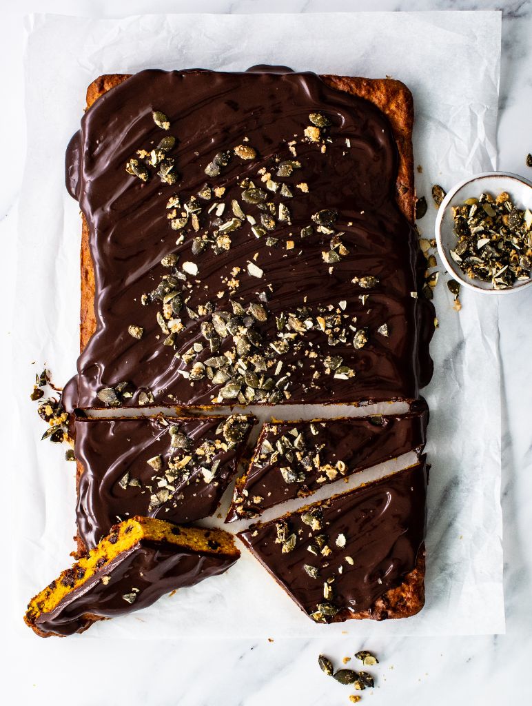 Kürbis-Schokoladen-Kuchen | Rezept